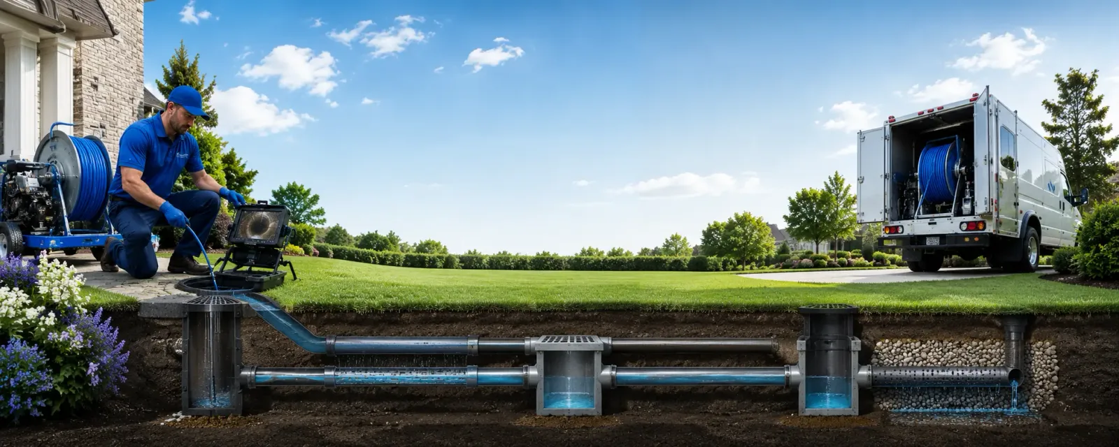 Outdoor drain cleaning information for Woodacre, CA
